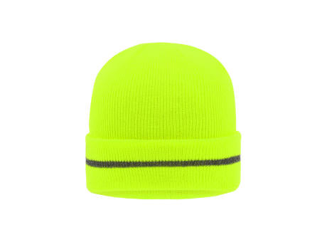 Reflective Beanie - Klassische Strickmütze mit einem reflektierenden Streifen im Umschlag (ohne Schutzfunktion/keine PSA)