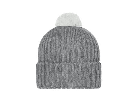 Knitted Cap with Pompon - Trendige Pomponmütze in vielen Farben