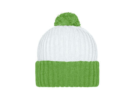 Knitted Cap with Pompon - Trendige Pomponmütze in vielen Farben