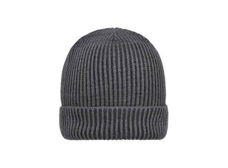 Ribbed Beanie - Aparte Strickmütze mit Krempe