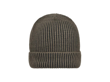 Ribbed Beanie - Aparte Strickmütze mit Krempe