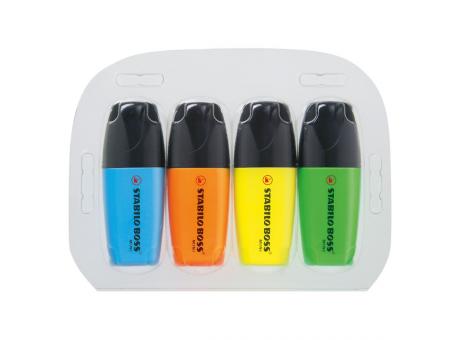 STABILO BOSS MINI 4er-Set Leuchtmarkierer