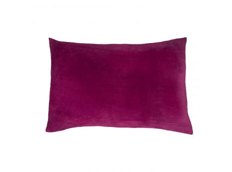 Designkissen mit Öko-Wärmflasche Veloursbezug Porto burgund