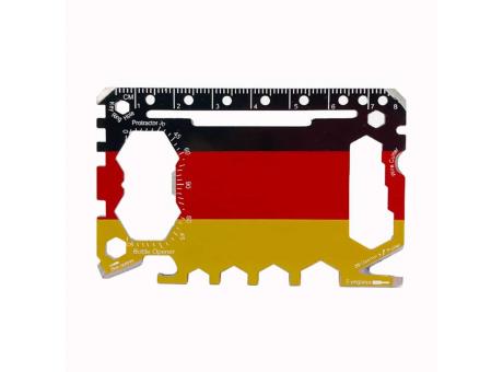 Multitool Karte mit Deutschland-Flagge