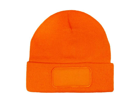 Strickmütze mit Label