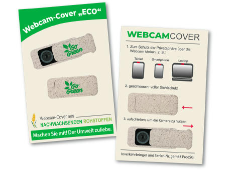 Eco Webcam-Cover Weizenstroh
