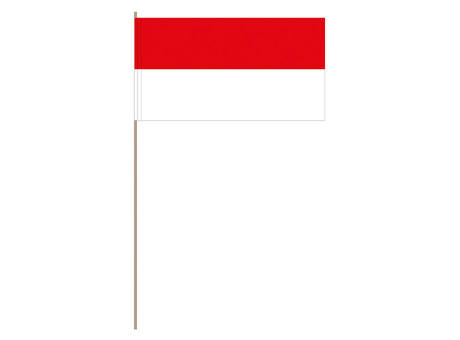 Papierfahnen, rot/weiß