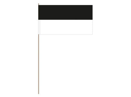Papierfahnen, schwarz/weiß