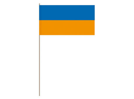Papierfahnen, blau/orange