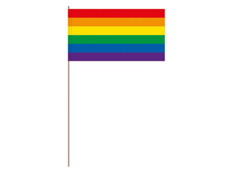 Papierfahnen, Regenbogen, Pride