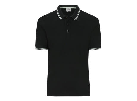 Men's Polo - Klassisches Polo mit Kontraststreifen an Kragen und Armbündchen in Piqué-Qualität