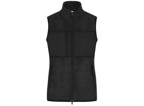 Ladies' Fleece Vest GRS - Fleeceweste im Materialmix