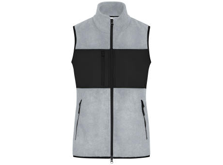 Ladies' Fleece Vest GRS - Fleeceweste im Materialmix