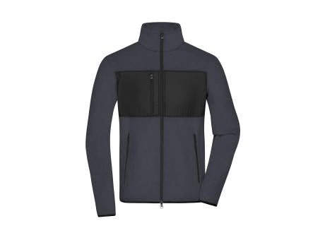 Men's Fleece Jacket GRS - Fleecejacke im Materialmix