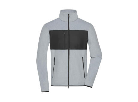 Men's Fleece Jacket GRS - Fleecejacke im Materialmix