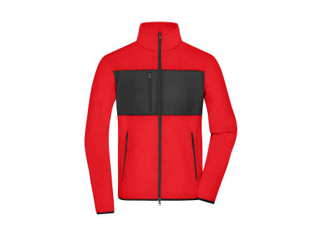 Men's Fleece Jacket GRS - Fleecejacke im Materialmix