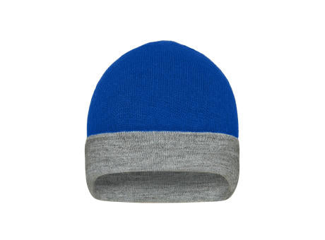 Reversible Beanie - Wendemütze mit breitem Kontrastumschlag