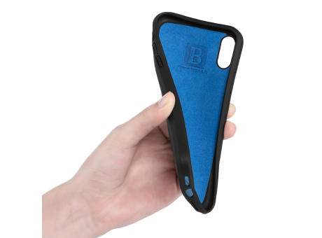Handy Hülle iPhone™ Xr Black Series Soft Case TPU Silikon mit Mikrofaser Innenseite matt schwarz