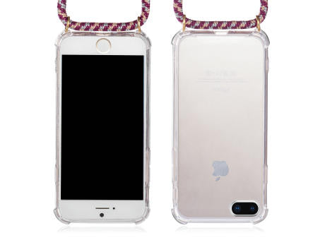 Handykette Handy Hülle iPhone™ 7/8/SE(2020/2022) Parrot Necklace Case TPU/PC transparent mit Kordel