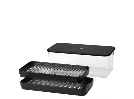 RIG-TIG GRATE-IT Reibe mit Behälter black