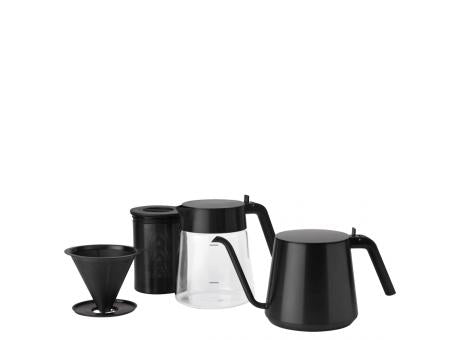 Stelton Nohr Gooseneck Wasserkessel black metallic