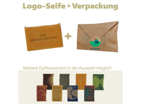 Logoseife klein in Papierumschlag (Frischgewicht 52g)
