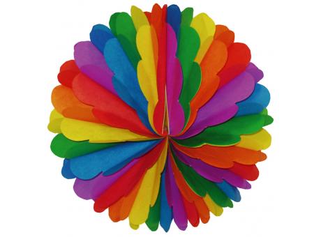 Wabenball klein Regenbogen-Pride