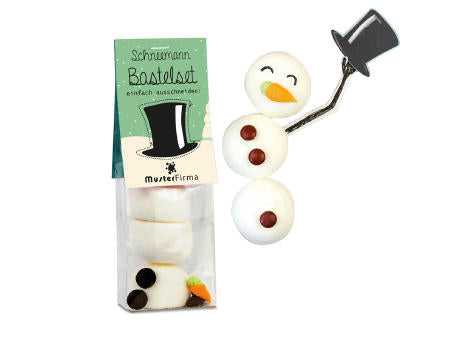 Naschbeutel Schneemann Bausatz