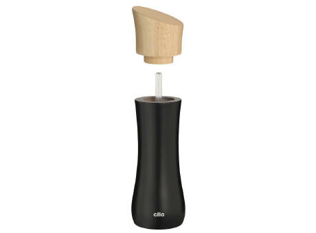 Cilio Pfeffermühle oder Salzmühle LIGURA schwarz