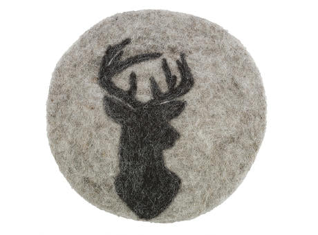 Cilio Untersetzer schwarz LANA Hirsch