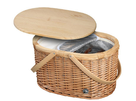 Cilio Picknick Korb ANCONA hellbraun