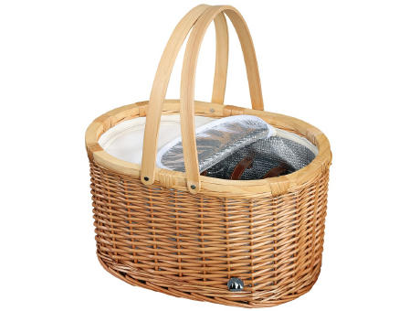 Cilio Picknick Korb ANCONA hellbraun