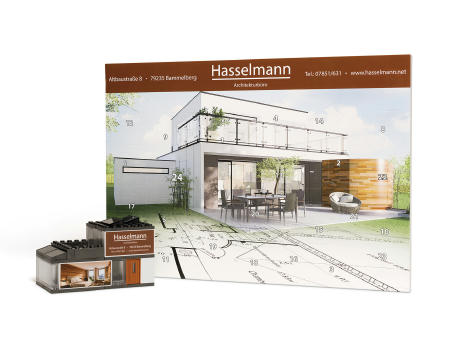 Adventskalender "Haus", individuell