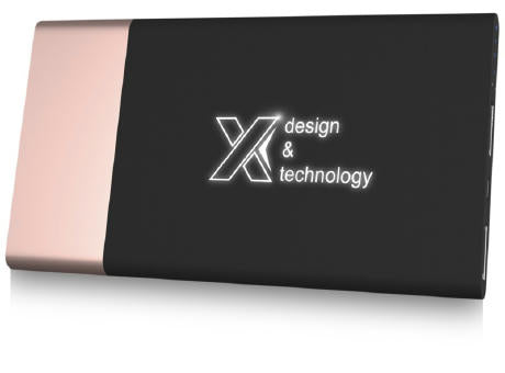 SCX.design P20 5000 mAh Powerbank mit Leuchtlogo
