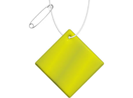 RFX™ H-20 Diamant reflektierender PVC-Anhänger groß
