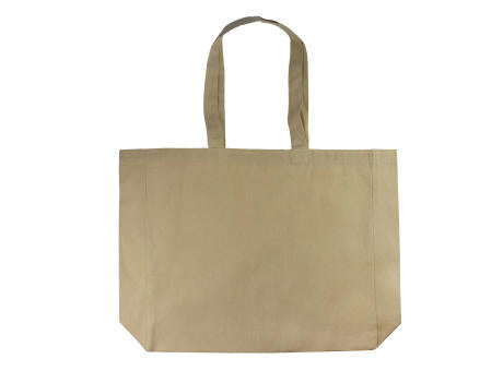 Baumwollshopper mit Bodenfalte, 225 gr/m²