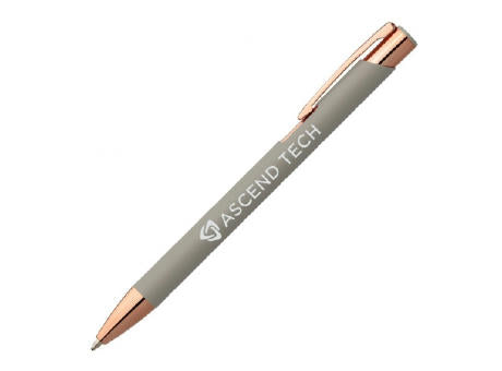 MARTINIQUE Soft Touch Kugelschreiber Rose Gold mit Laser Gravur