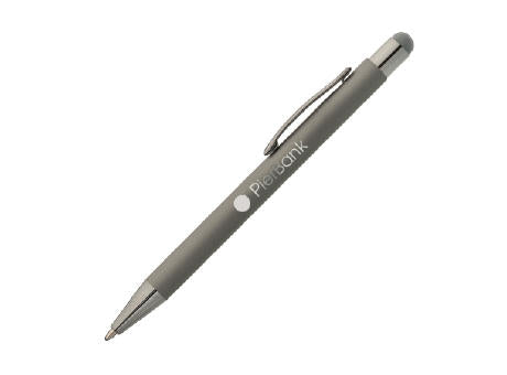 SUNDA Stylus Soft Touch Kugelschreiber mit Spiegel Gravur