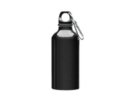 Aluminiumtrinkflasche 400 ml, Karabinerhaken, zur Sublimation