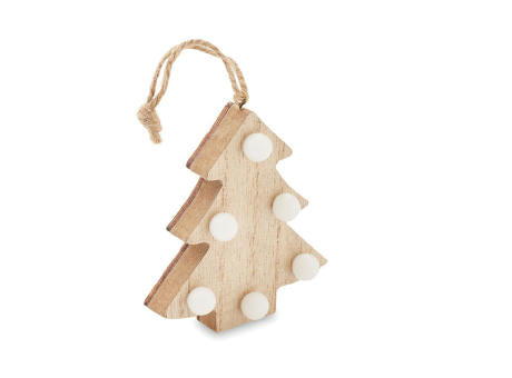 Anhänger aus Holz mit LED