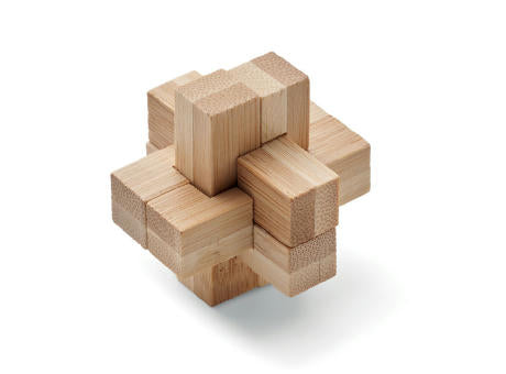 Holzpuzzle/Gehirnjogging Bambus