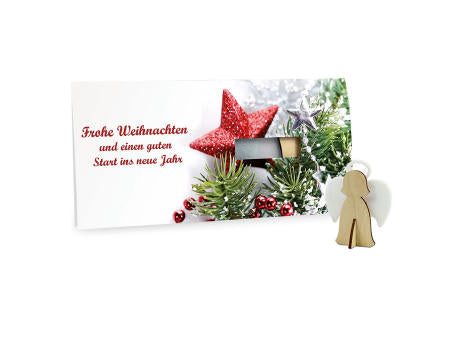 Steckfiguren-Karte Filz - Engel 4/0-c