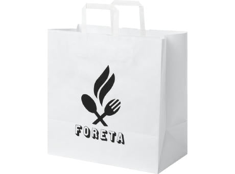 Kraftpapiertasche 80-90 g/m² mit flachen Griffen – 34 × 20 × 35 cm