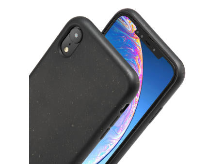 Nachhaltige Handyhülle inkl. Sammlung 1kg Ozeanplastik iPhone™ 14 Turtle Eco Soft Case PLA + Bambus schwarz