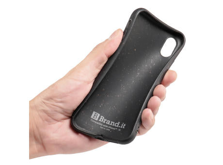 Nachhaltige Handyhülle inkl. Sammlung 1kg Ozeanplastik iPhone™ 14 Turtle Eco Soft Case PLA + Bambus schwarz