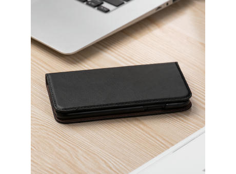 Handy Hülle iPhone™ 14 Flamingo Premium Wallet Flip Case Kunstleder schwarz