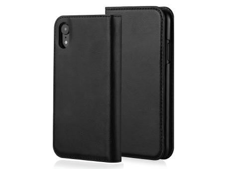 Handy Hülle iPhone™ 17 pro Flamingo Premium Wallet Flip Case Kunstleder schwarz