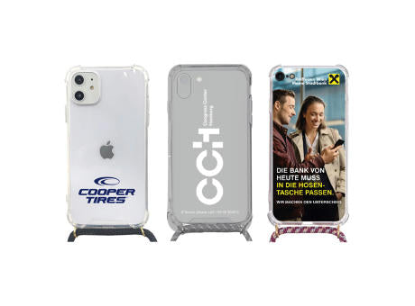 Handykette Handy Hülle Galaxy™ S26 Parrot Necklace Case TPU/PC transparent mit Kordel