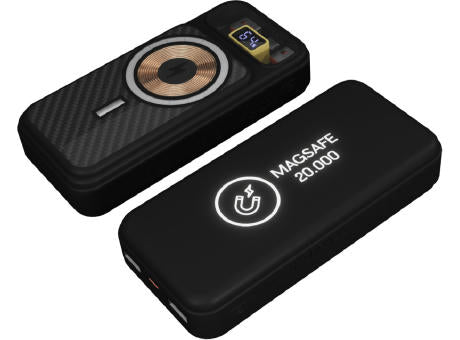 SCX.design P50 magnetische Powerbank 20.000 mAh mit Leuchtlogo