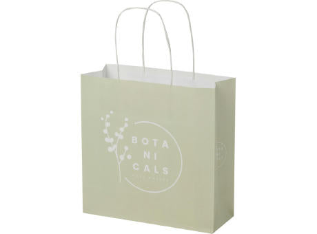 Kraftpapiertasche 120 /m² mit gedrehten Griffen – 24 × 9 × 24 cm